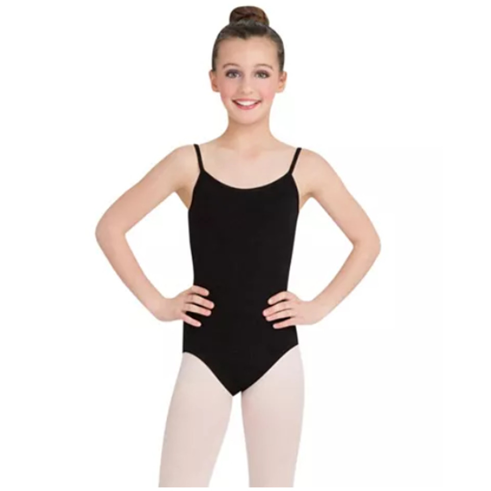 Capezio Camisole Leotard Adjustable Straps Little Girls Black Size Interm 0112